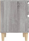 vidaXL - Nachtkastje - 40x35x50 - cm - grijs - sonoma - eikenkleurig
