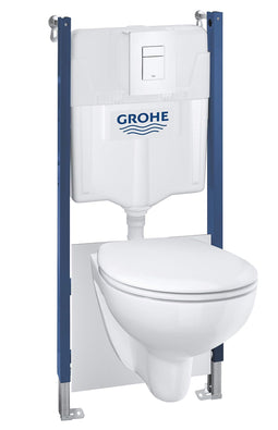 Solido 39563000 - Wandtoilet - 5in1 met Soft Close en geluidsisolatieset - alpinewit