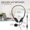 ACT AC9330 - On-ear headset met microfoon en volumeregeling - Zwart
