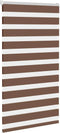 vidaXL - Zebra - rolgordijn - 90x100 - cm - stofbreedte - 85,9 - cm - polyester - bruin