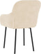 vidaXL - Eetkamerstoelen - 2 - st - fluweel - crèmekleurig