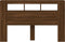 Hoofdeinde met LED 160x18,5x103,5 cm bewerkt hout bruineiken