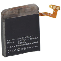 Battery suitable for Samsung Galaxy Watch Active2 40mm, SM-R830, EB-BR830ABY, 3.85V, 220mAh