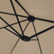 vidaXL - Parasol - dubbel - 449x245 - cm - taupe