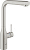 GROHE Essence New - Keukenkraan - Uittrekbare handdouche 360° - RVS (30270DC0)