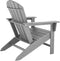 tectake® Joan - Tuinstoel - Ergonomische vorm met extra brede armleuningen - Grijs