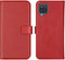 Selencia Galaxy A12 - Echt Lederen Bookcase - 3 Pashouders - Rood