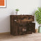 vidaXL - Dressoir - 70x35,5x67,5 - cm - bewerkt - hout - gerookt - eikenkleurig