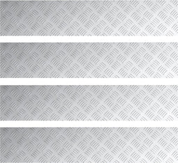 vidaXL - Aluminium - Antislip - Platen - 4 - stuks - 100x20 - cm