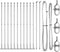 vidaXL - Hekpalen - met - Basisplaten - 13 - stuks - Ø32mm - 68,5cm - Gegalvaniseerd - Staal