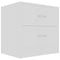 vidaXL - Nachtkastjes - 2 - st - 40x30x40 - cm - bewerkt - hout - wit