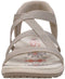Skechers REGGAE SLIM - STRETCH FLEX Dames Sandalen - Taupe