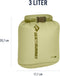 Sea To Summit Ultrasil 3l Droge Zak Groen