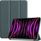imoshion Tablet Hoes - Geschikt voor iPad Pro 12.9 (2022) / Pro 12.9 (2021) / Pro 12.9 (2020) / Pro 12.9 (2018) - Trifold Bookcase - Donkergroen