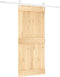 vidaXL - Schuifdeur - met - beslag - 90x210 - cm - massief - grenenhout