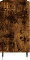 vidaXL - Dressoir - 103,5x35x70 - cm - bewerkt - hout - gerookt - eikenkleurig