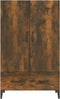 vidaXL - Hoge - kast - 70x31x115 - cm - bewerkt - hout - grijs - sonoma - eikenkleurig