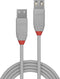 Lindy Anthra Line - USB 2.0 Kabel - 5.00 m - Grijs