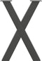 vidaXL - Eettafelpoten - 2 - st - X-vormig - 60x(72-73) - cm - staal - antraciet