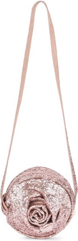 Konges Sløjd Rose Schoudertasje met glitter - Glitter Rose