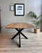 Old Inn - Eetkamertafel Mango Deens ovaal 200x100cm met Spinpoot