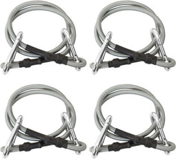 vidaXL - Touwen - met - karabijnhaak - 4 - st - rubber