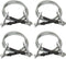 vidaXL - Touwen - met - karabijnhaak - 4 - st - rubber