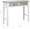 vidaXL - Wandtafel - 90x30x77 - cm - hout - grijs