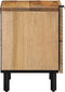 vidaXL - Nachtkastjes - 2 - st - 40x33x46 - cm - massief - mangohout - bruin