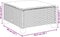 vidaXL - Tuinkruk - met - kussen - 63,5x56x32 - cm - poly - rattan - beige