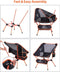 Sportneer Campingstoel - Opvouwbare lichtgewicht backpackstoel - 350 lbs draagvermogen - Oranje