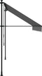 vidaXL - Luifel - uittrekbaar - 300x150 - cm - stof - en - staal - antracietkleurig