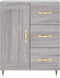 vidaXL - Dressoir - 69,5x34x90 - cm - bewerkt - hout - grijs - sonoma - eikenkleurig