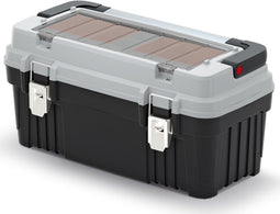 KISTENBERG Optima 55 - Gereedschapskoffer - Inzettray Assorters - Zwart Grijs