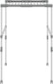vidaXL - Droogrek - 83x(50-55)x(40-85) - cm - aluminium