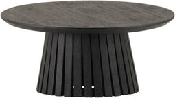 Salontafel Burundi Rond acacia 90 cm - Zwart