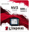 Kingston NV3 - M.2 2230 SSD 500GB - PCIe 4.0 NVMe - Leessnelheid 5000MB/s