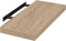 Eugad Wandplank - Zwevende Houten Plank - Retro Design - Eiken 40 x 22,9 x 3,8 cm
