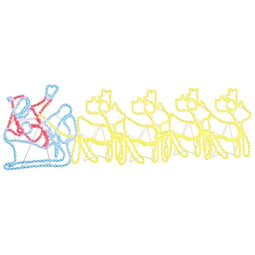 LED Kerstdecoratie Multikleur 69 x 79 cm PVC