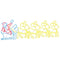 LED Kerstdecoratie Multikleur 69 x 79 cm PVC