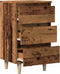 vidaXL - Nachtkastje - 40x35x69 - cm - bewerkt - hout - oud - houtkleurig