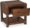 vidaXL - Nachtkastje - 45x45x40 - cm - bamboe - donkerbruin