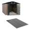 coast Vloerplaat - Antislip Bodemmat voor Tuin en Terras - 343 x 215 cm - Grijs