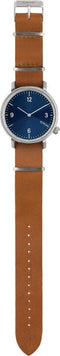 Komono Magnus II Blue Cognac horloge dames en heren - bruin - messing
