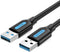 Vention USB 3.0 A/A kabel - USB 3.0 Male naar USB 3.0 Male - 0.5 meter - Zwart
