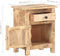 vidaXL - Nachtkastje - 40x30x50 - cm - ruw - mangohout