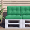 vidaXL - Palletkussen - 60x40x12 - cm - stof - groen
