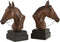 J-Line boekensteun Paard - polyresin - bruin - 2 stuks