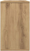 vidaXL - Bijzettafel - 50x30x50 - cm - bewerkt - hout - artisanaal - eikenkleur