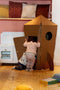 Kartonnen Speel Raket - Speelhuis - Kartonnen speelgoed - 100% recyclebaar - 98x68x7 cm - Helemaal te versieren met verf - Cadeau van duurzaam karton - KarTent
